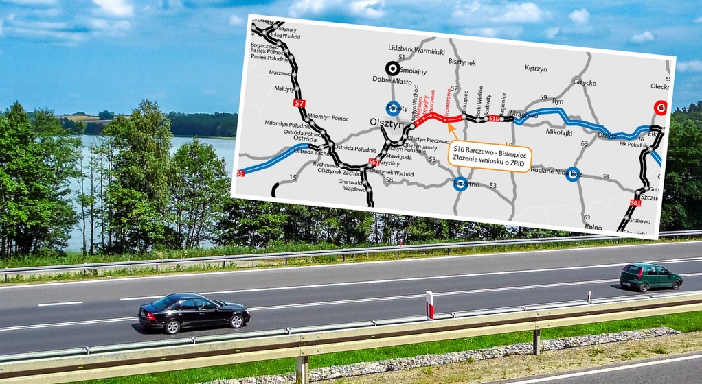 Droga S16 Barczewo - Biskupiec