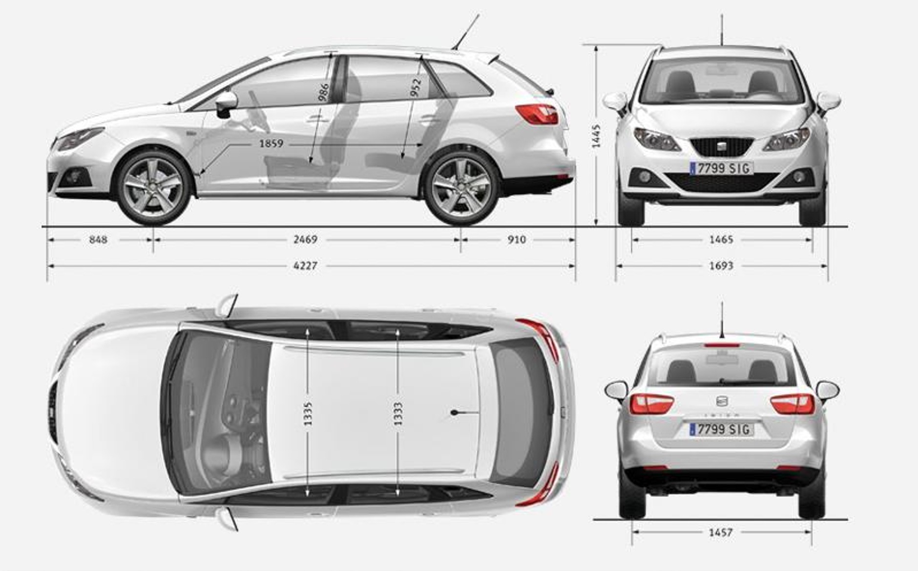 Genewa 2010: SEAT Ibiza ST – nowe kombi  rodzinie (galeria)