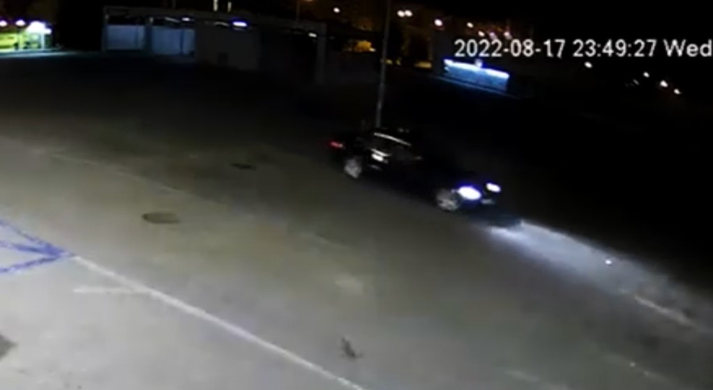 Widok z kamery - BMW kręci bączki