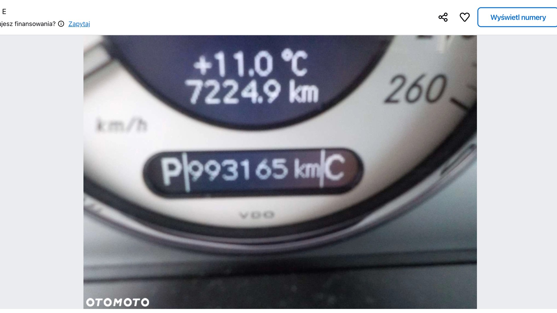 Mercedes W211 z przebiegiem 993 tys. km