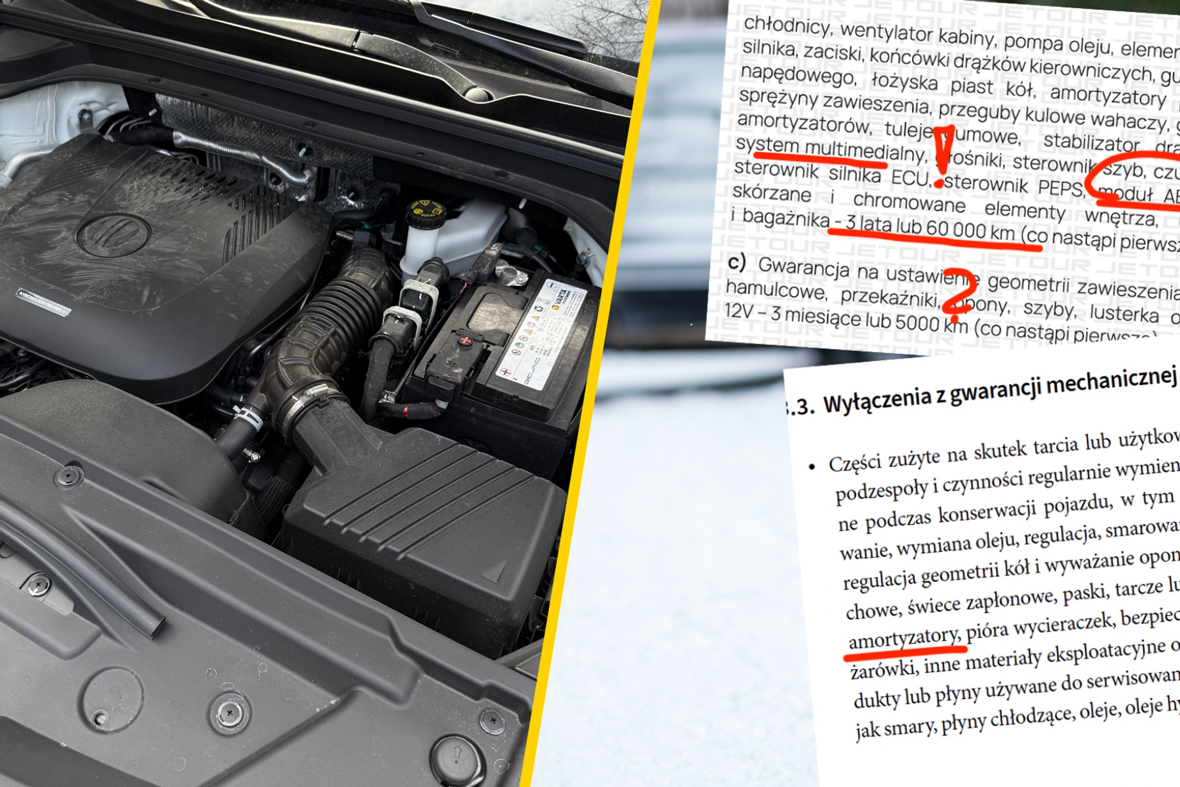 Przejrzałem warunki gwarancji na chińskie SUV-y. Ty też je przeczytaj. Możesz się bardzo zdziwić