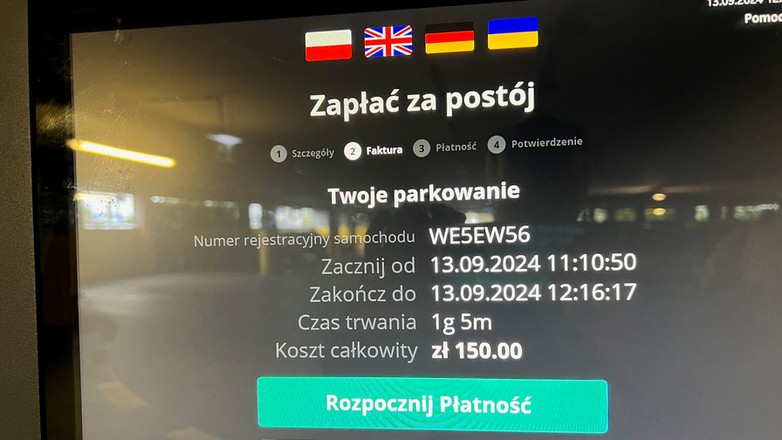 Opłata za postój na stołecznym parkingu P+R