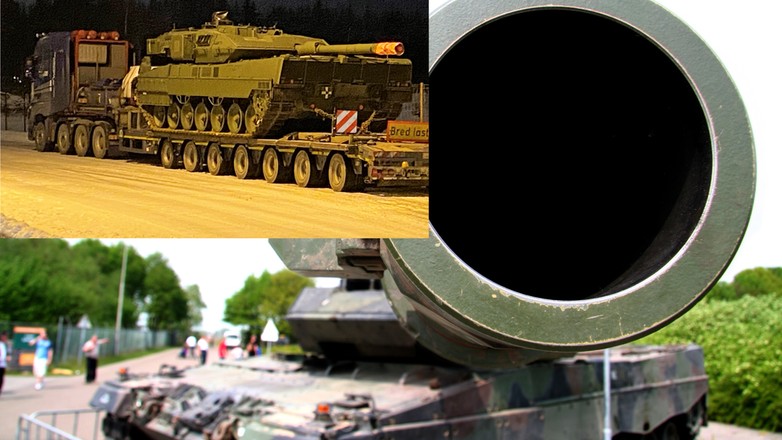 TIR przeciążony o 15 ton przez czołg