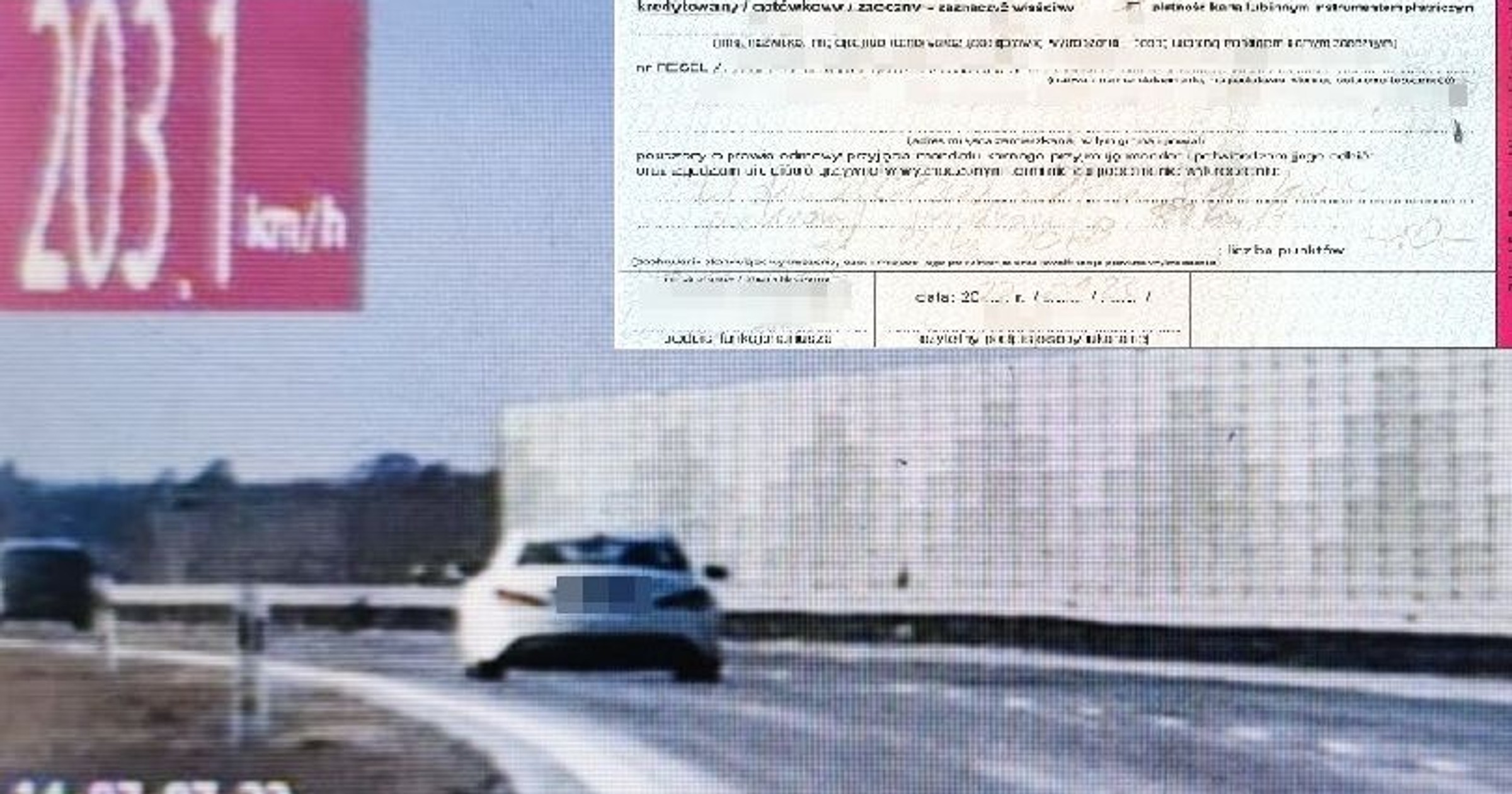 Kierowca Mercedesa jadąc drogą S12 przekroczył dopuszczalną prędkość o 83 km/h