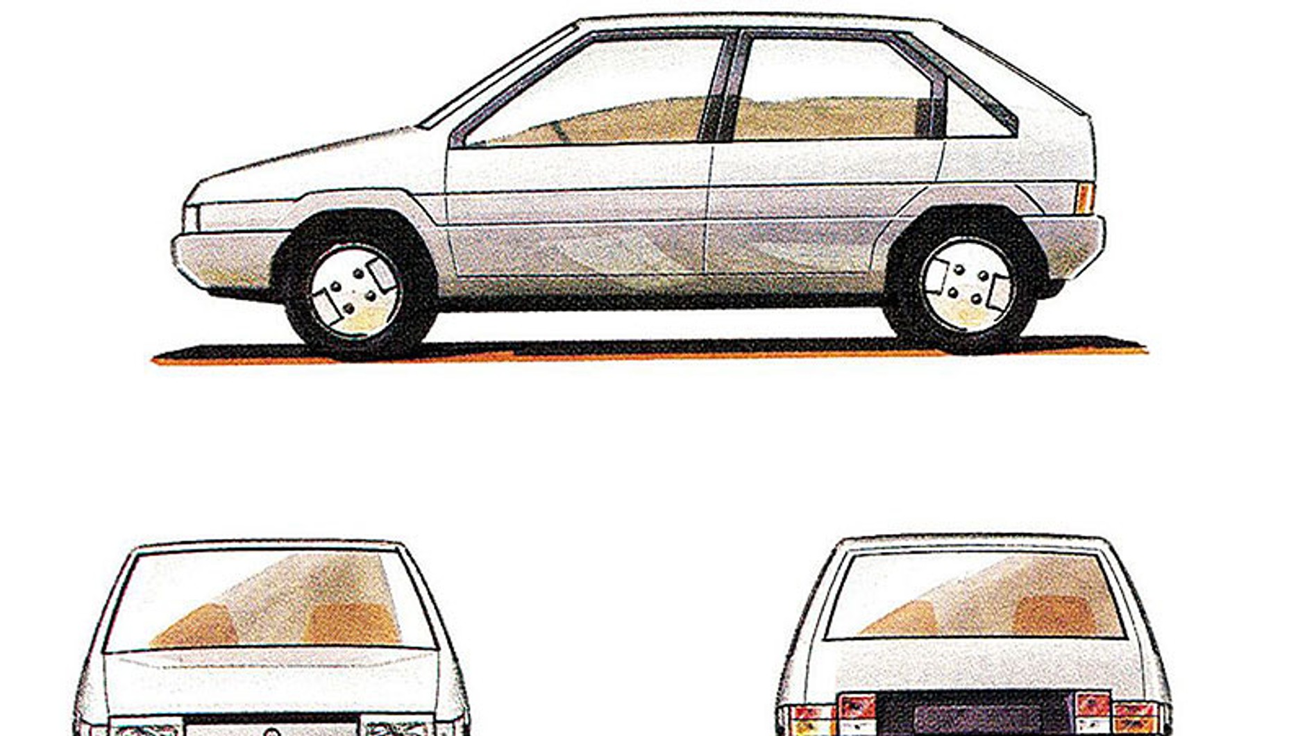 Pierwsze szkice z turyńskiego Studia Bertone