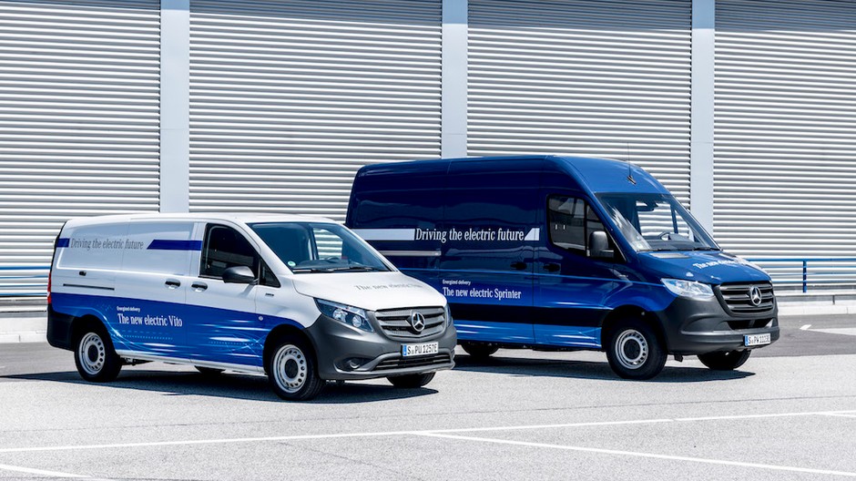 Elektryczne dostawczaki Mercedesa