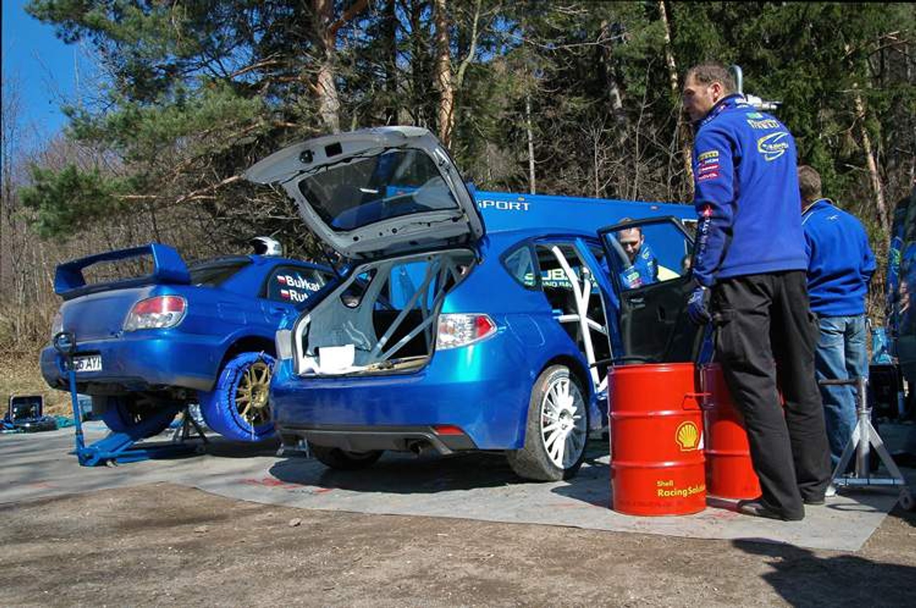 Rajdy: Leszek Kuzaj testował nową Imprezę N14 (fotogaleria)