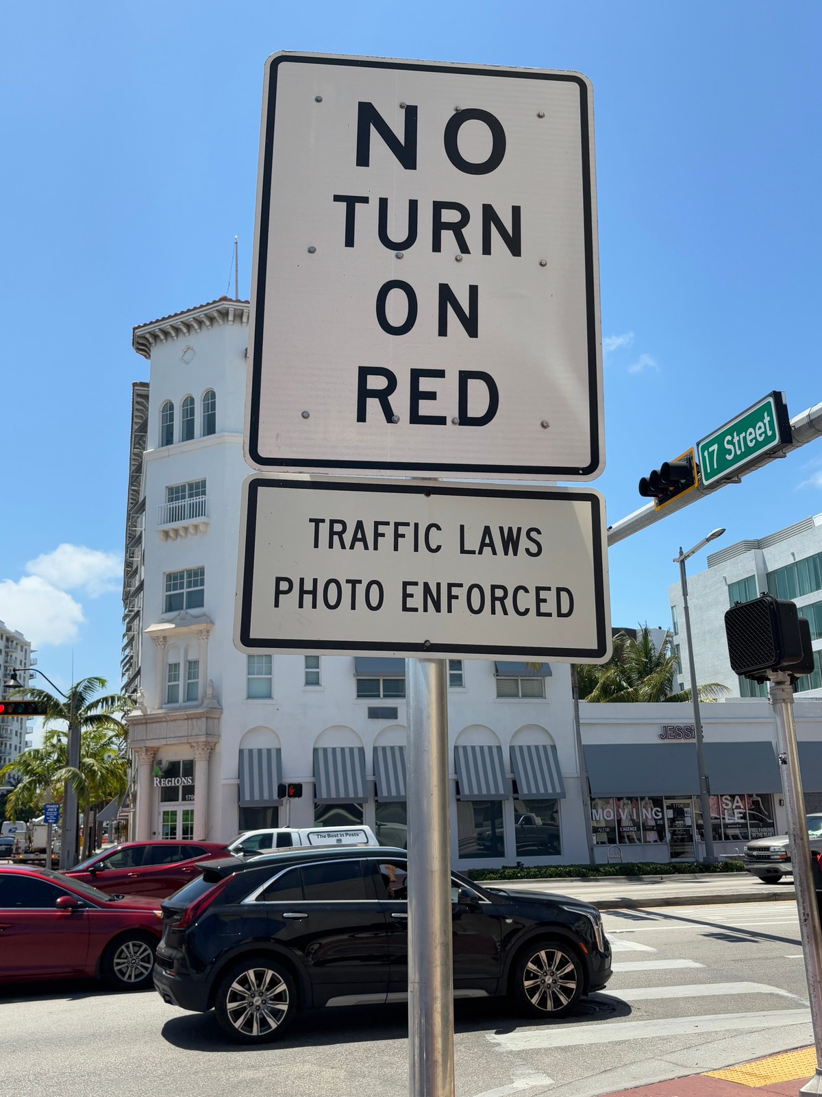 Skręt w prawo na czerwonym świetle w USA