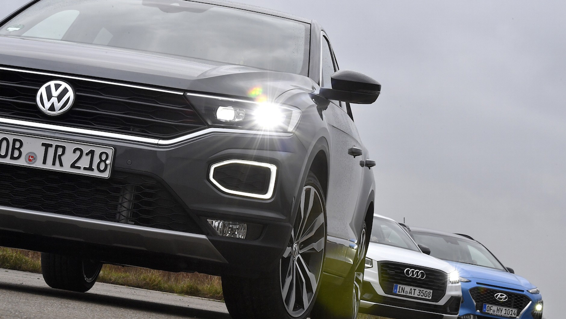 Volkswagen T-Roc kontra Hyundai Kona i Audi Q2