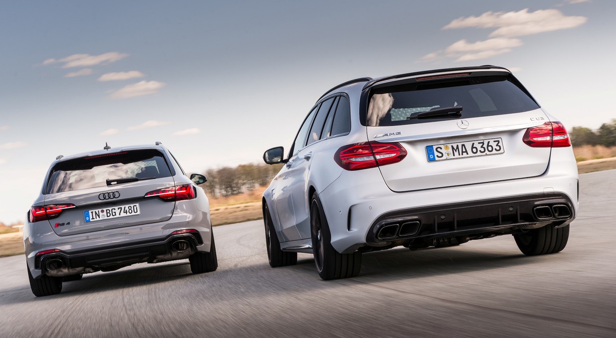 Moc kombinacji: Audi RS4 Avant kontra Mercedes-AMG C 63 T