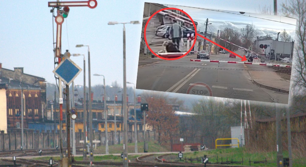 Takiego finału piesza się nie spodziewała (Screen: YouTube/StopCham)