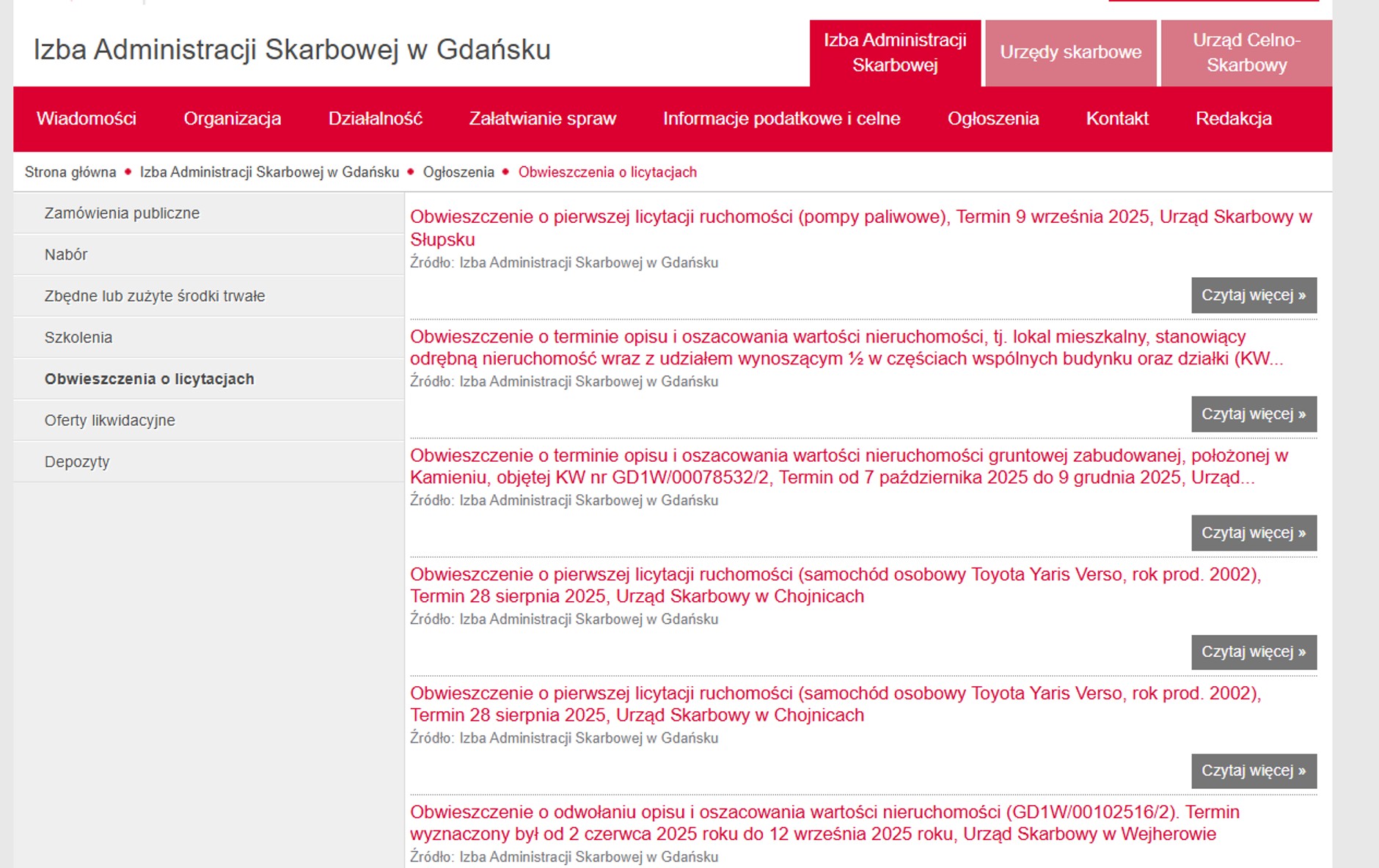 Izba Administracja Skarbowej w Gdańsku