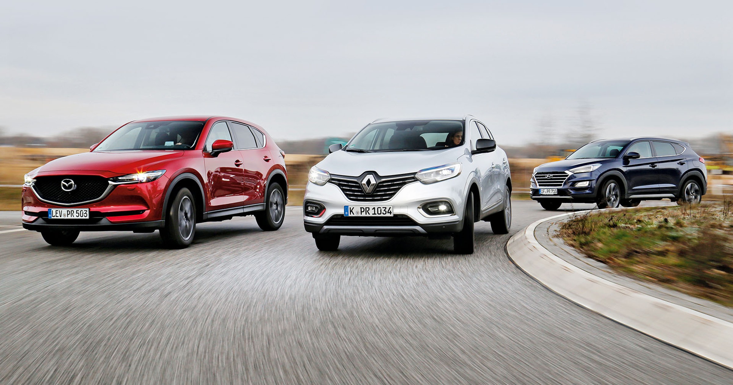 Renault Kadjar kontra Mazda CX-5 i Hyundai Tucson - który SUV będzie lepszym wyborem?