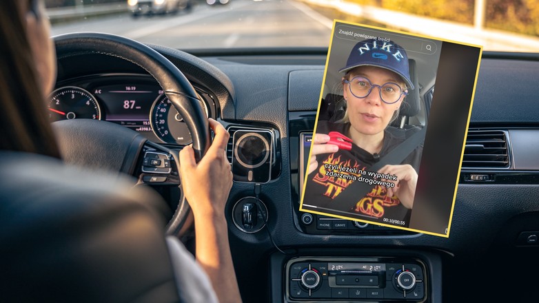 Policjantka zdradziła, jakie urządzenie warto mieć w swoim samochodzie (screen: .tiktok.com/@z_pamietnika_policjantk)