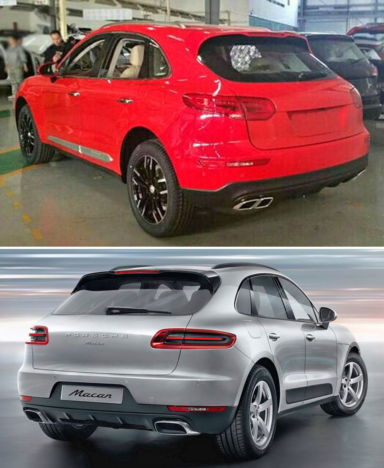 Zotye SR8 i porsche Macan