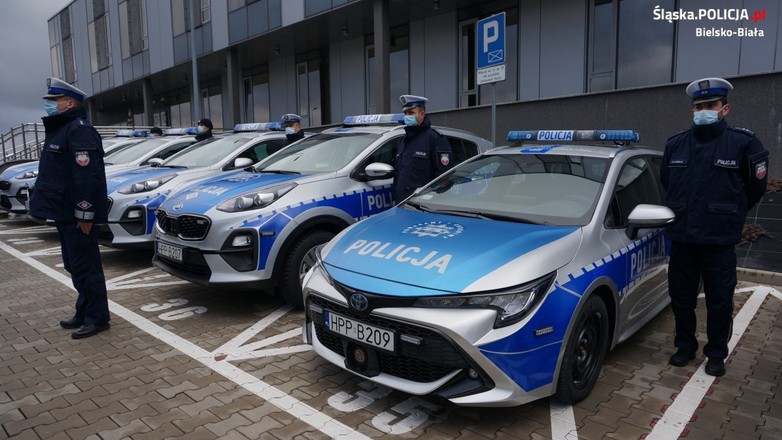 Radiowozy śląska policja