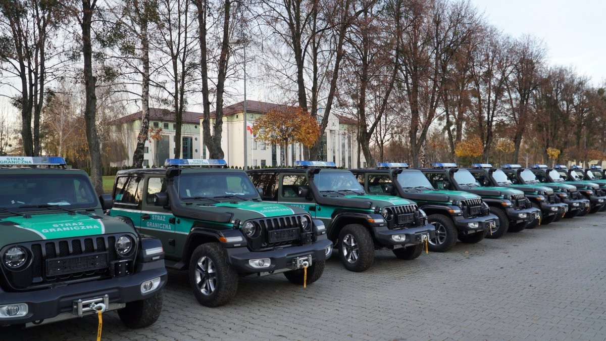Jeep Wrangler straży granicznej