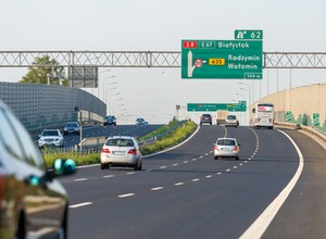 Jest trudniej na drodze ekspresowej S8. Powód? Budowa drogi S19
