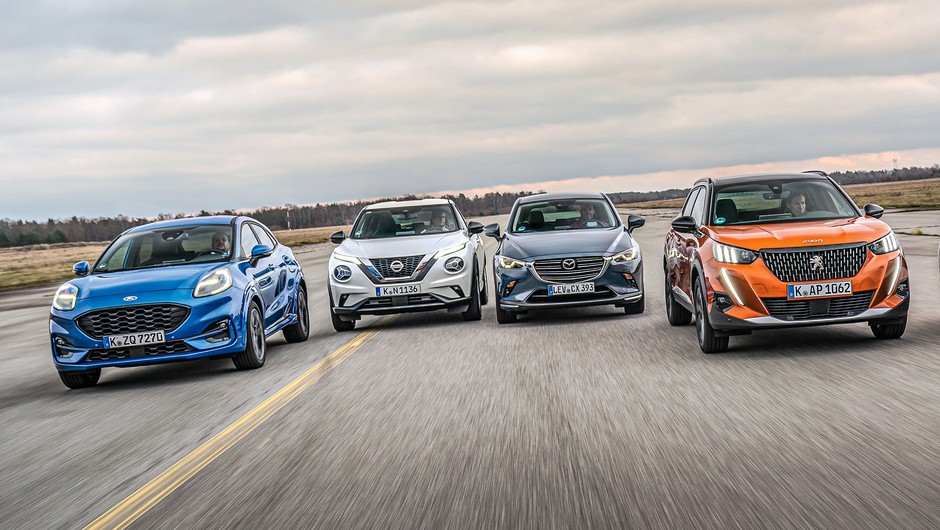 Porównanie: Ford Puma, Mazda CX-3, Nissan Juke, Peugeot 2008