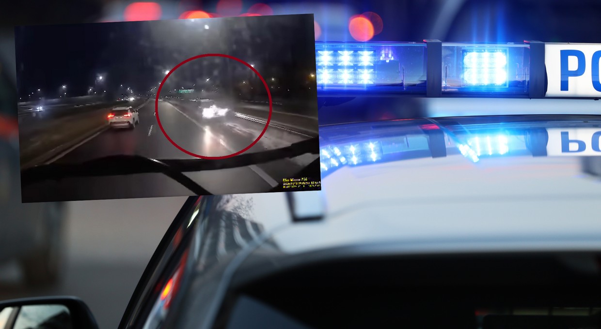 Podczas jazdy S5 spojrzał na prawy pas. Przecierał oczy ze zdumienia [WIDEO]