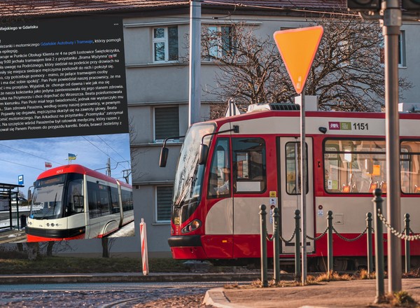 Pasażerowie tramwaju mówili, że to "pijak". Uratowała go pracowniczka ZTM
