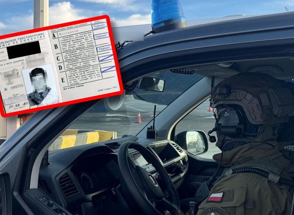 Na granicy pokazał prawo jazdy wydane w kraju, którego już nie ma