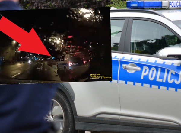 Kierowca sugeruje, że policja chciała "wymusić" na nim złamanie przepisów. Jest nagranie