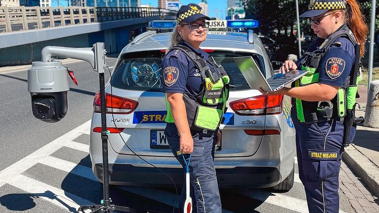 Kontrola wjazdu do warszawskiej SCT