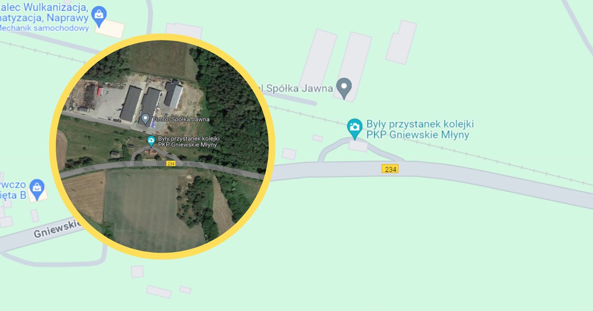 To najkrótsza droga wojewódzka w Polsce (fot. screen: google.pl/maps)