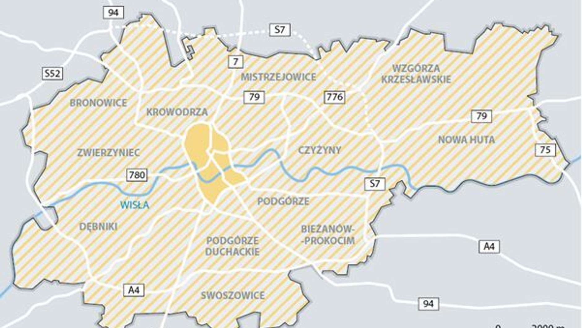 Planowana w Krakowie Strefa Czystego Transportu obejmie obszar całego miasta
