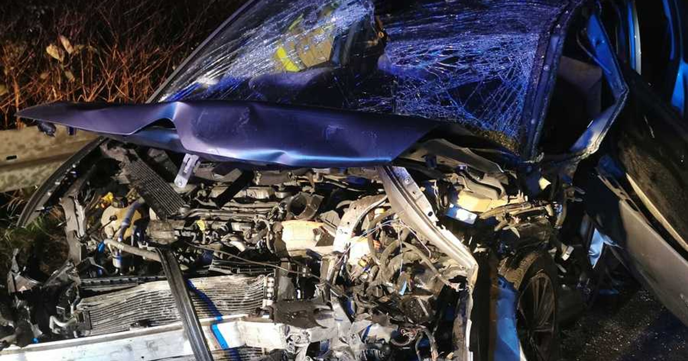 Wypadek drogowy z udziałem poszukiwanego przez policję