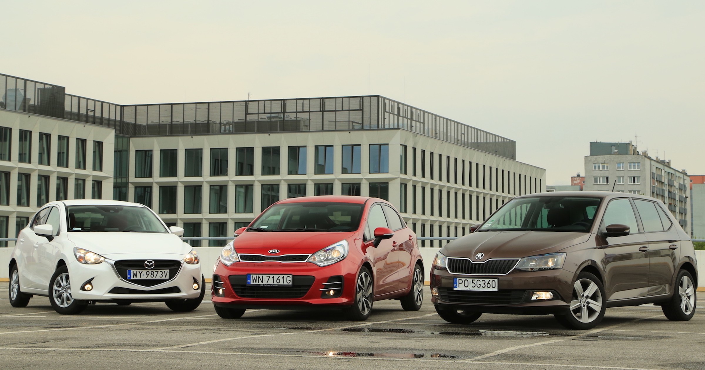Porównanie: Kia Rio, Mazda 2 i Skoda Fabia