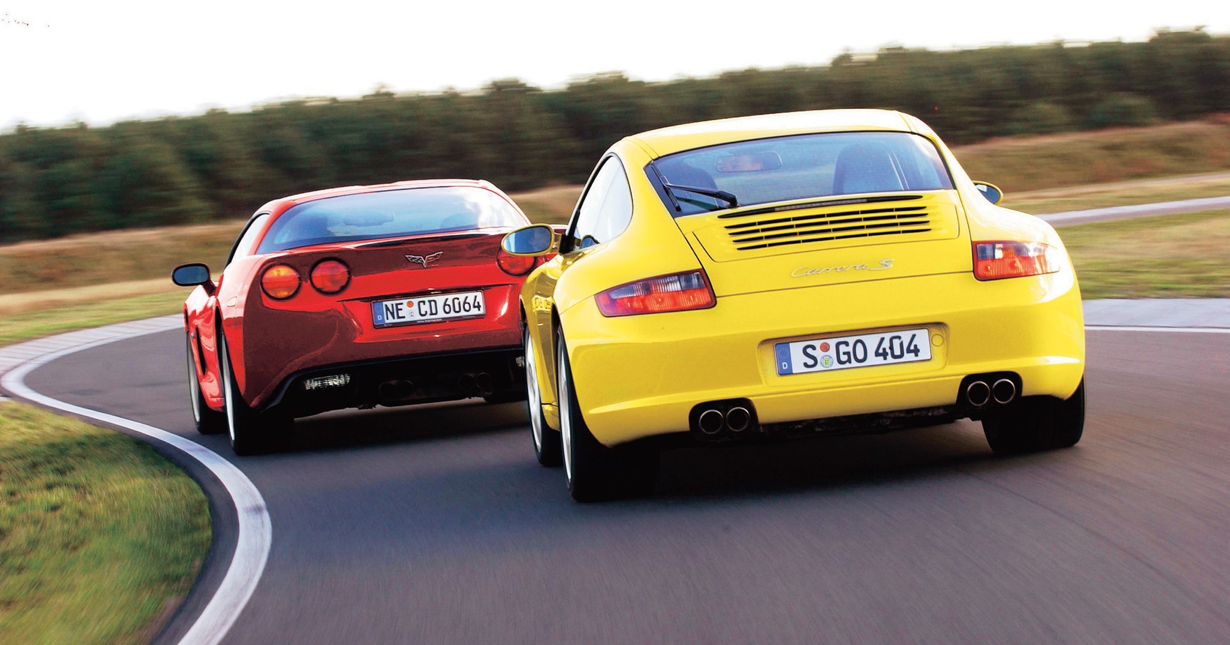 Porsche 911 Carrera S kontra Chevrolet Corvette C6