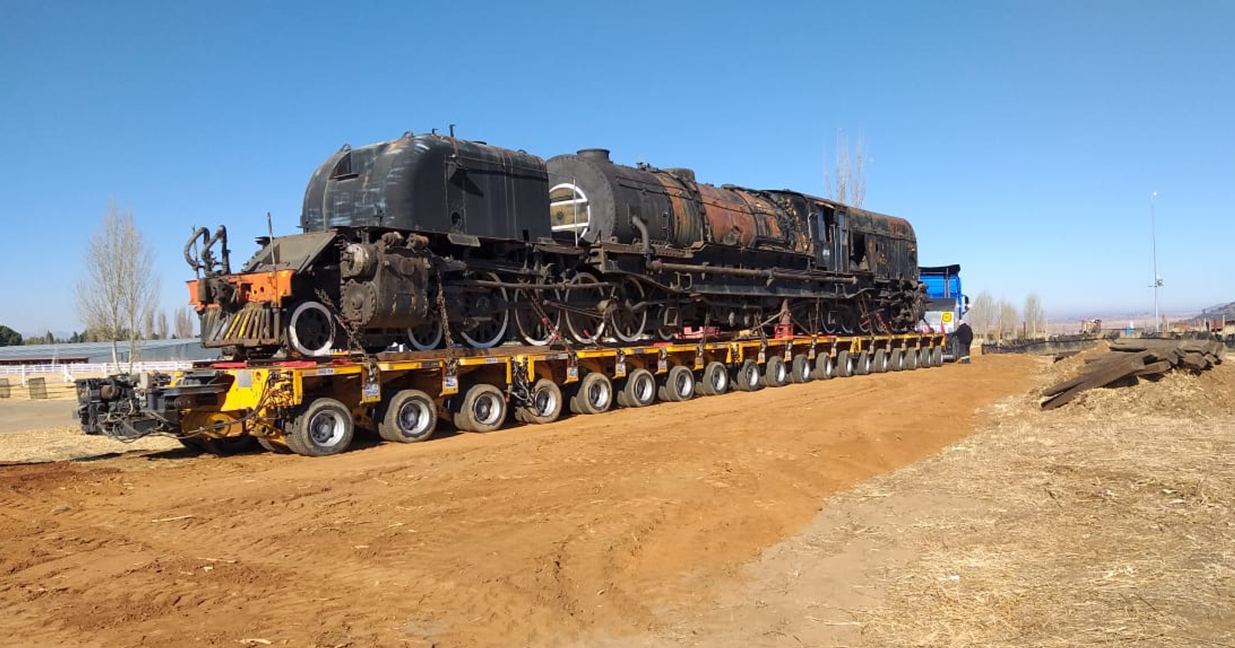 Transport lokomotywy GMAM Garratt