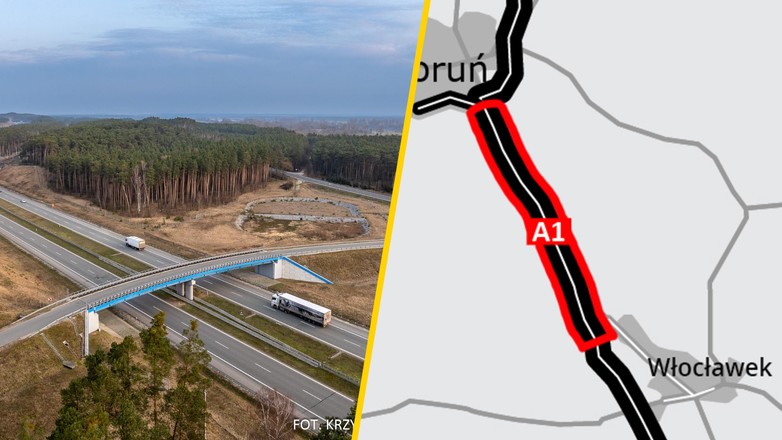 Poszerzenie autostrady A1 na odcinku Toruń – Włocławek