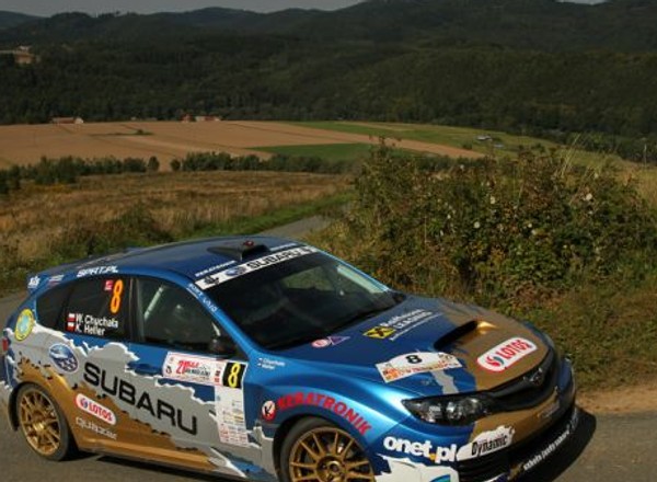 LOTOS - Subaru Poland Rally Team na finiszu RSMP