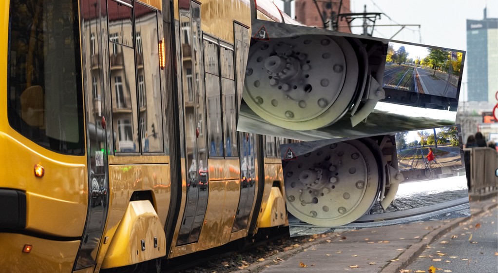 Opadające liście stanowią zagrożenie na torach (screenshot/Facebook/@uwaga.tramwaj)