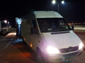 ITD zatrzymała auto dostawcze. Gołym okiem było widać, że coś jest nie tak