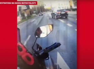 Szalony pościg potrąconego motocyklisty. Czy miał prawo?