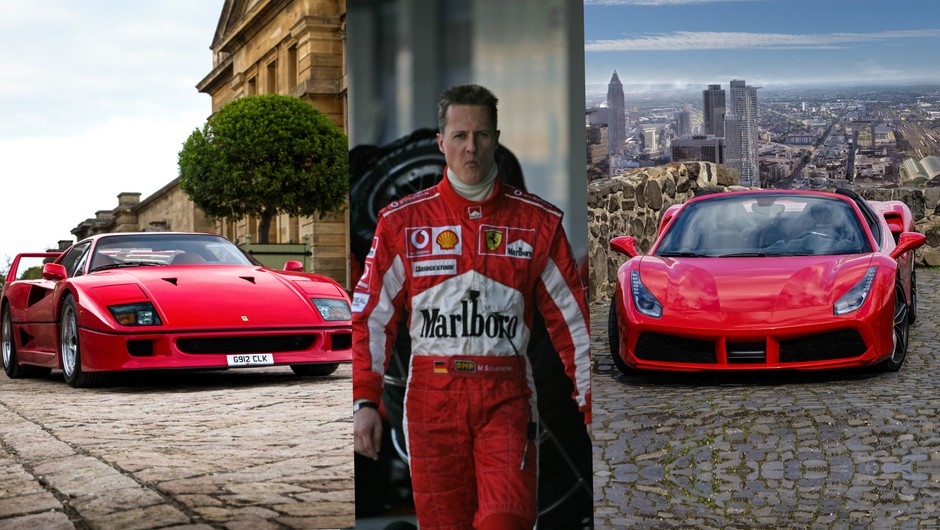 Auta Ferrari i Michael Schumacher