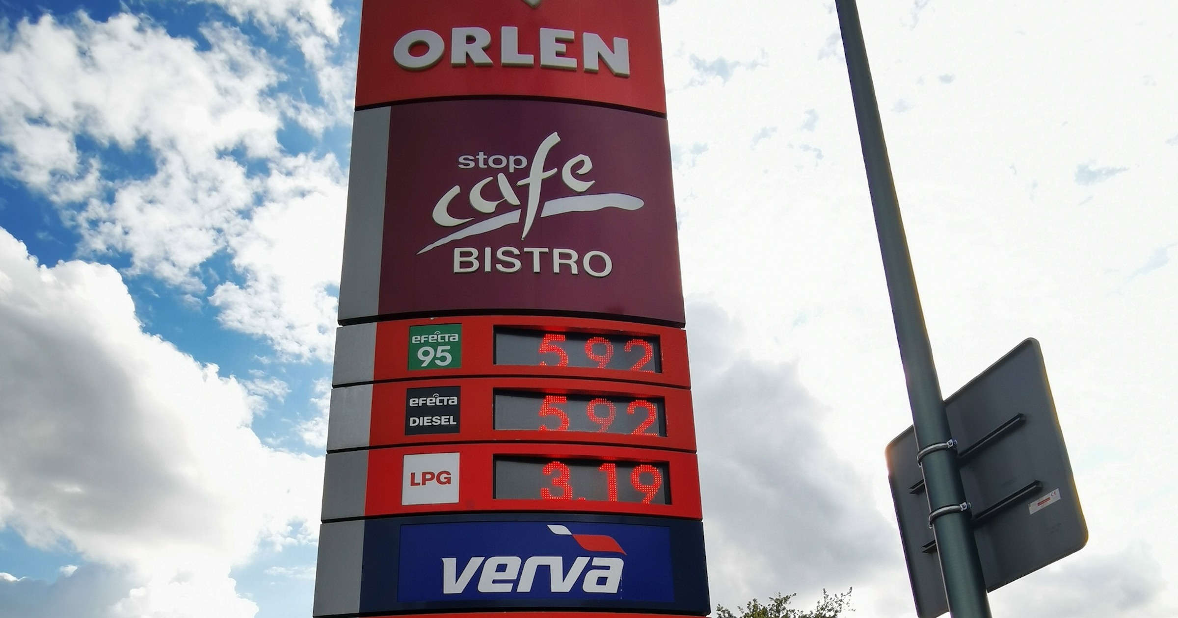 Cena paliwa na stacji Orlen w Warszawie, 14 października 2021 (zdjęcie ilustracyjne)