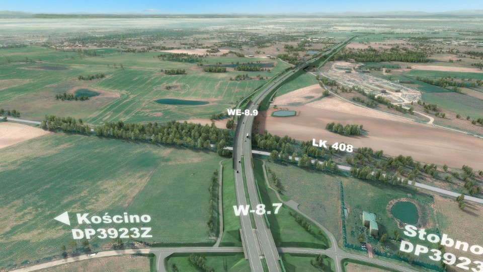 Droga S6 Kołbaskowo - Dołuje - wizualizacja