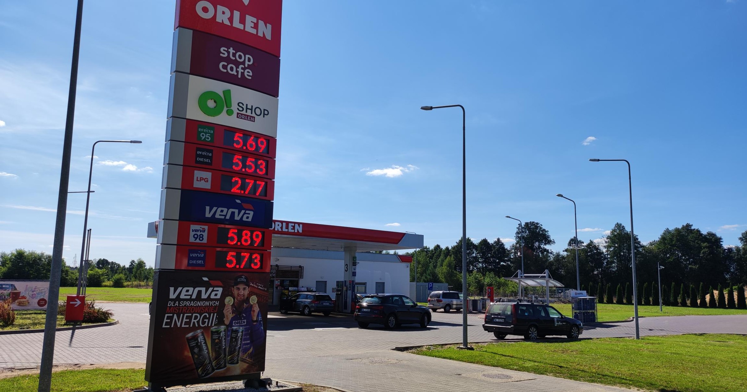 Cena LPG na stacji Orlen wrzesień 2021