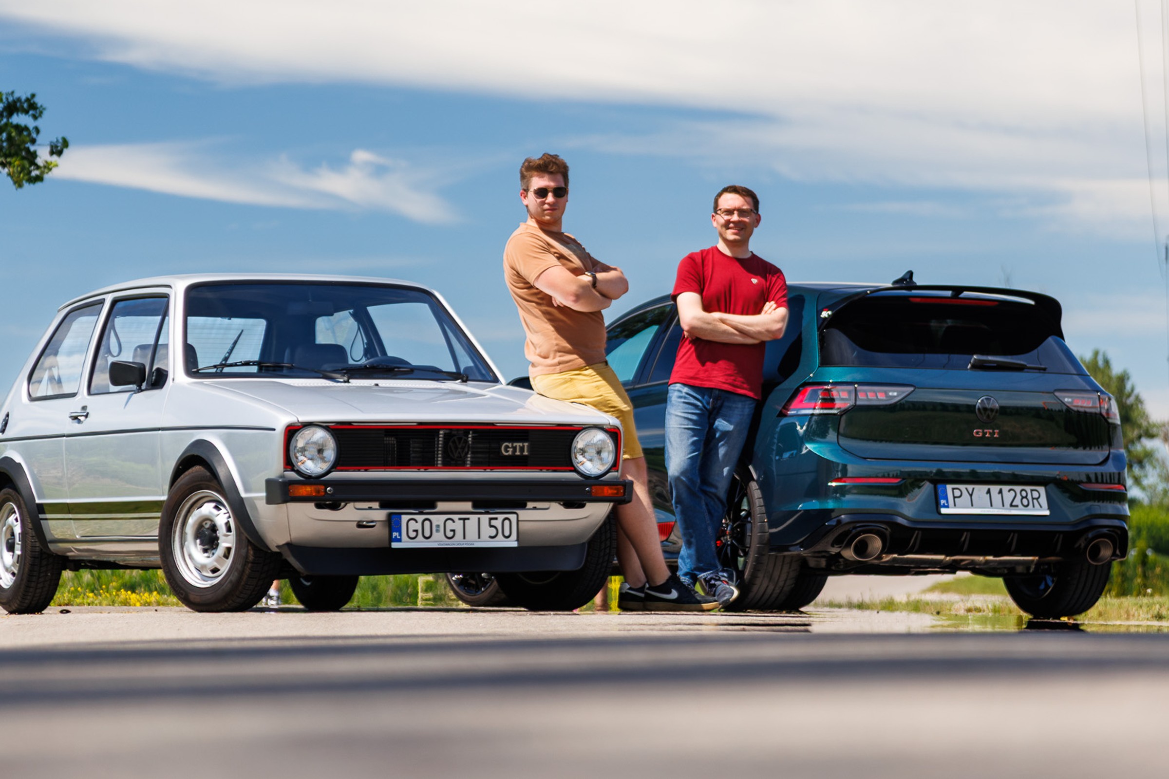 Jeździliśmy pierwszym i najnowszym Volkswagenem Golfem GTI. Co za urodziny!