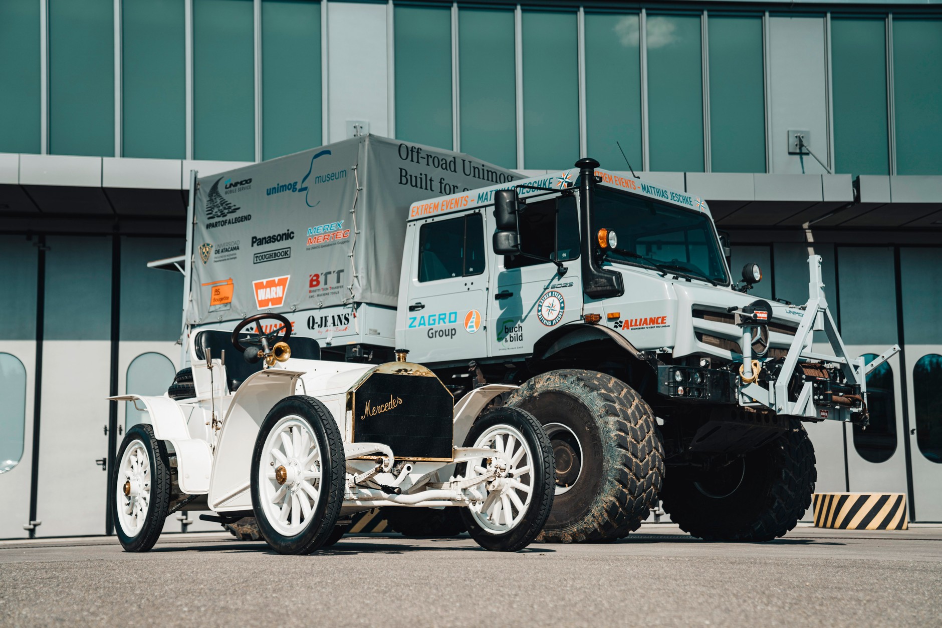 Mercedes Unimog z rekordem wysokości wjazdu