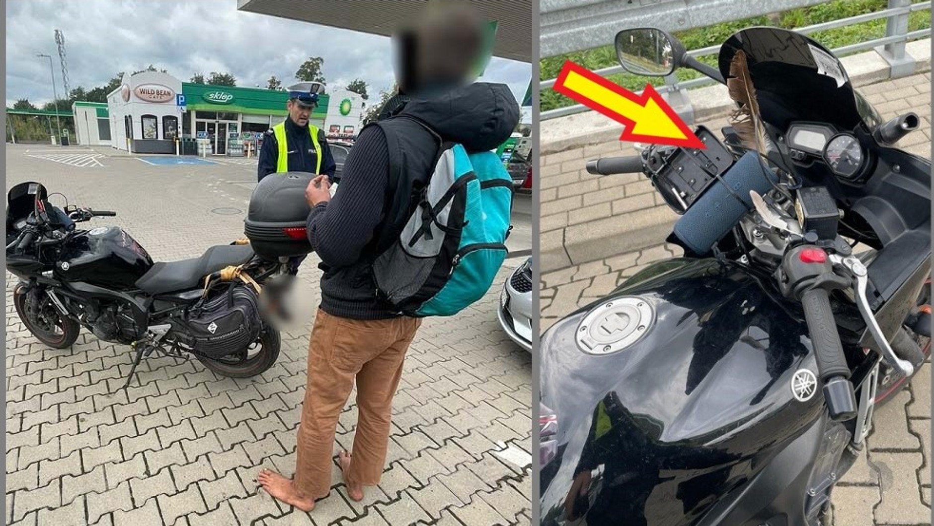 Motocyklista zatrzymany przez łódzką drogówkę