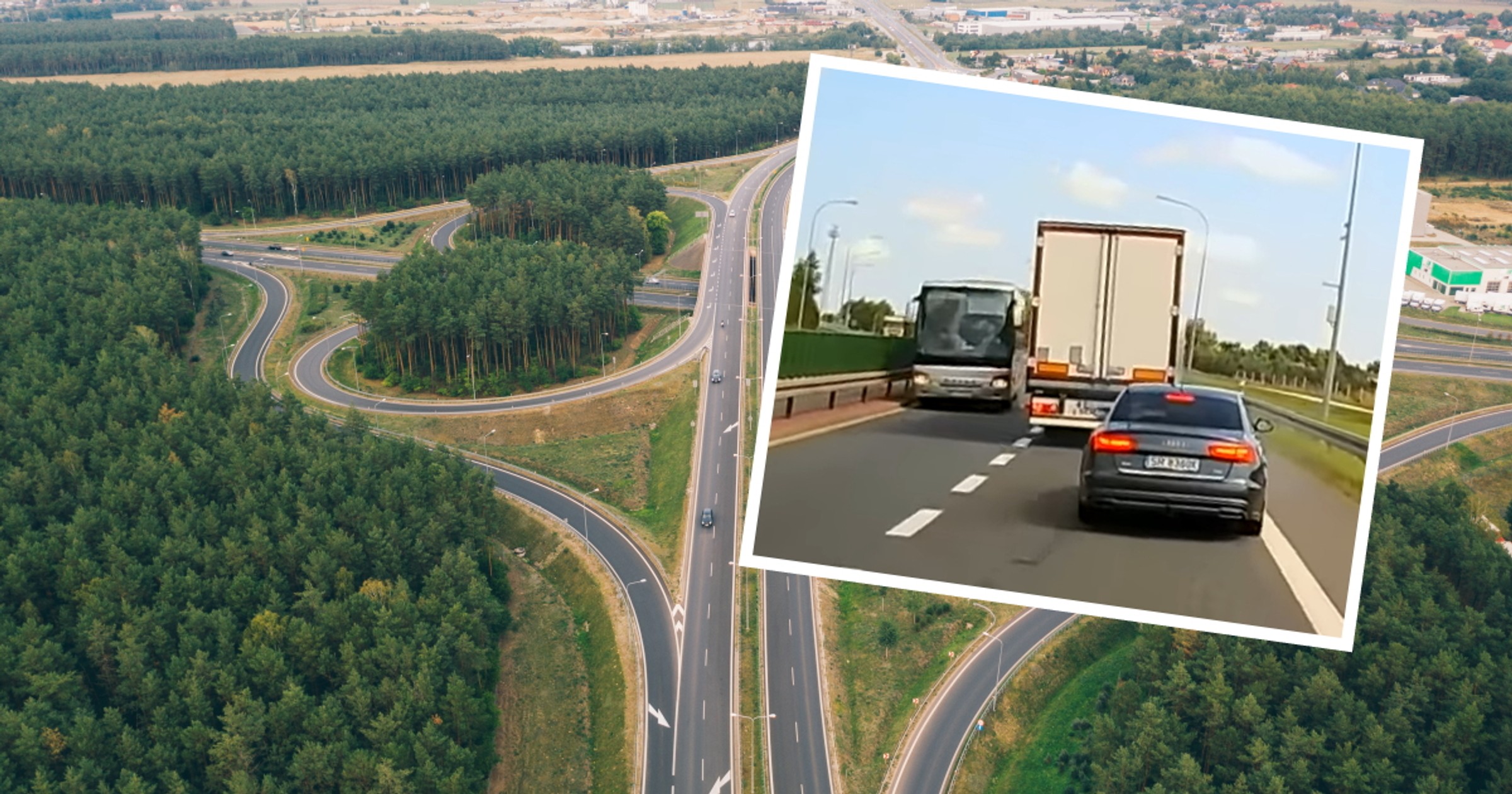 Dwa autokary jechały pod prąd, kiedy z naprzeciwka nadjeżdżał TIR