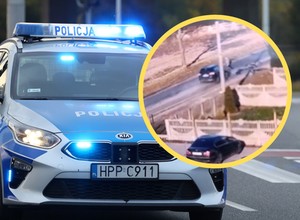 Rowerzysta wjechał wprost pod samochód. Aż wyrzuciło go w górę [WIDEO]