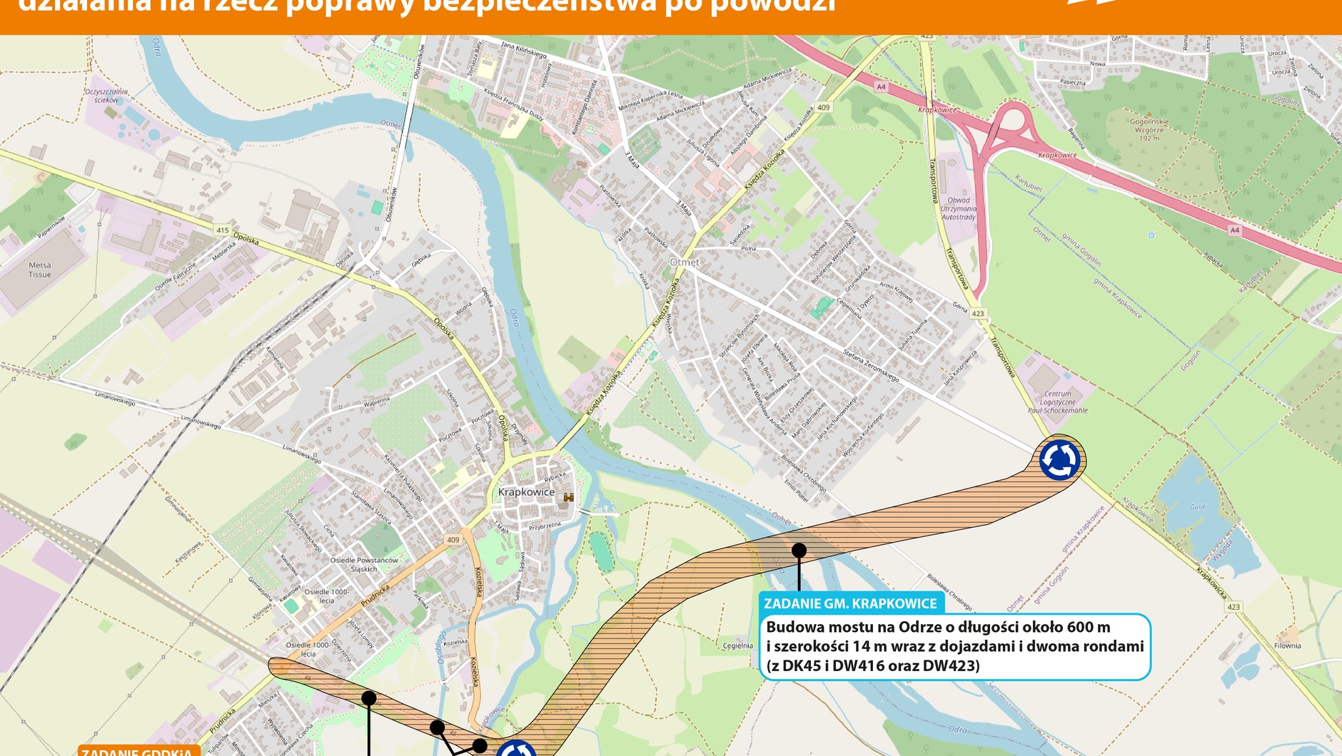 Infografika_umowa rozbudowa DK45 wraz z budową mostu nad Odrą