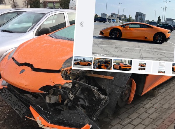 Słynne Lamborghini Huracan z Warszawy na sprzedaż za ponad 1 mln zł. "Zostało naprawione, jak należy"